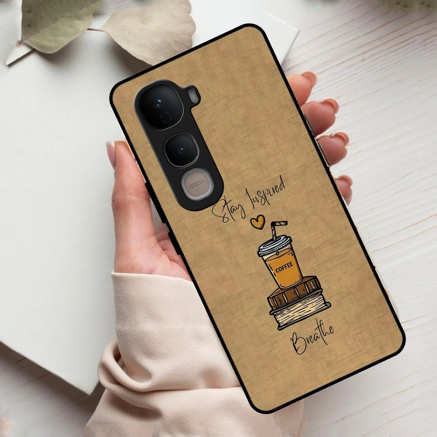 Inspired Sips Glass Case Cover For Vivo - ShopOnCliQ