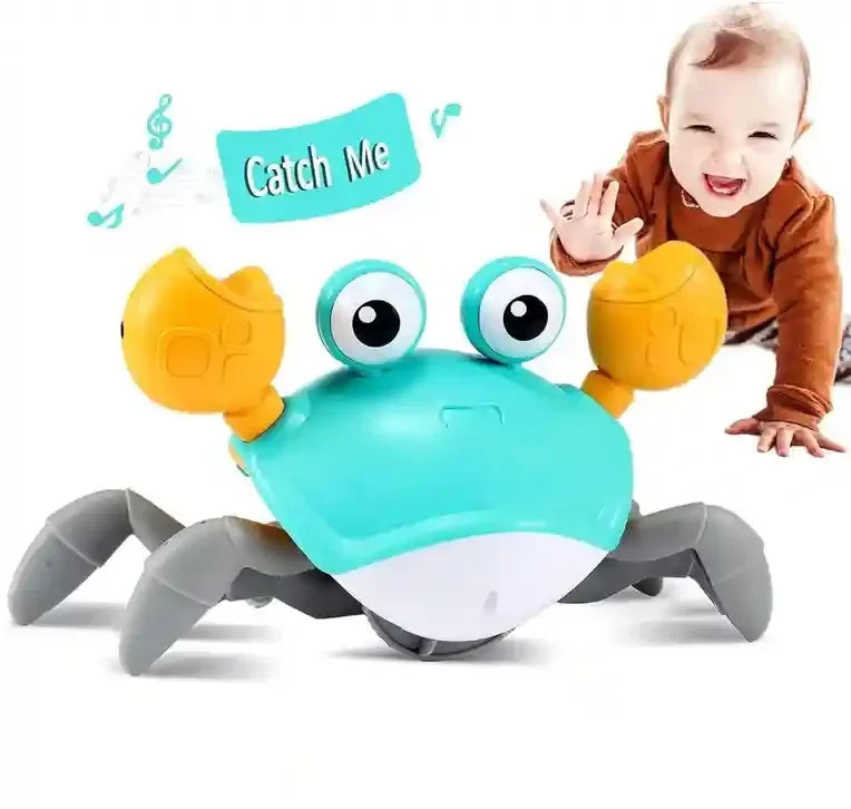 Interactive Crawling Crab Toy for Babies | LED Lights, Music & Rechargeable Fun - ShopOnCliQ