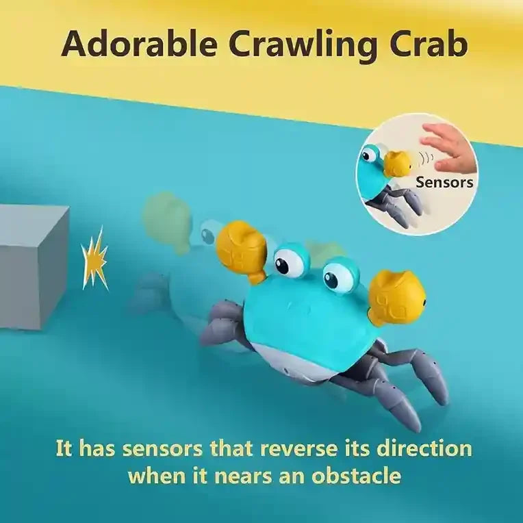Interactive Crawling Crab Toy for Babies | LED Lights, Music & Rechargeable Fun - ShopOnCliQ