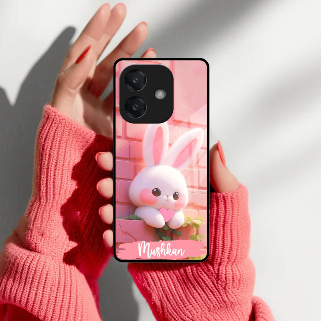 Bunny Glossy Metal Case Cover For Oppo