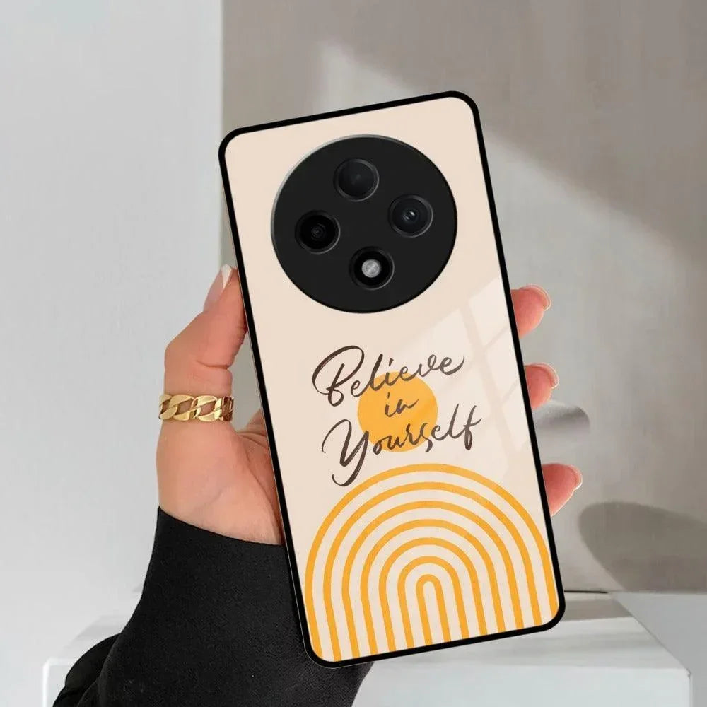 Believe In Yourself Glass Case Cover For Oppo - ShopOnCliQ