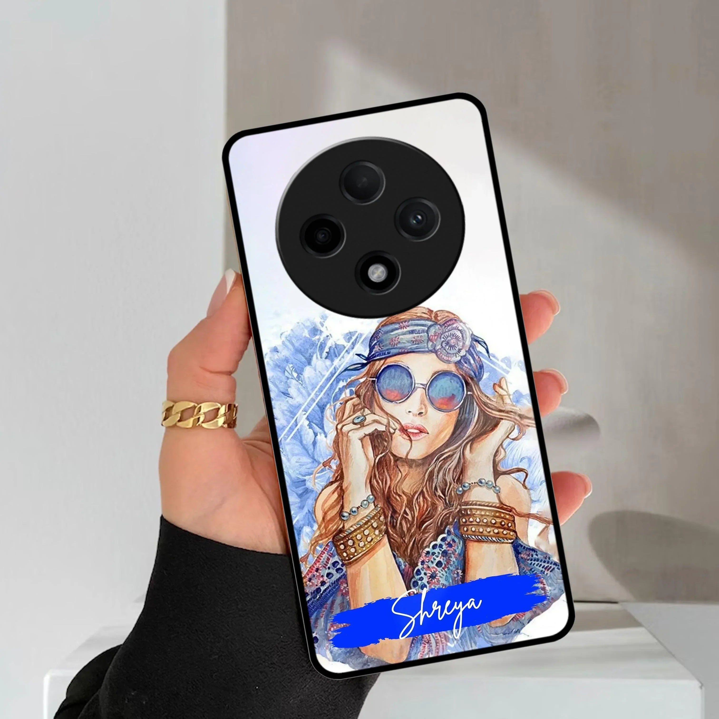 Bindass Babe Customize Glass Case Cover For Oppo - ShopOnCliQ