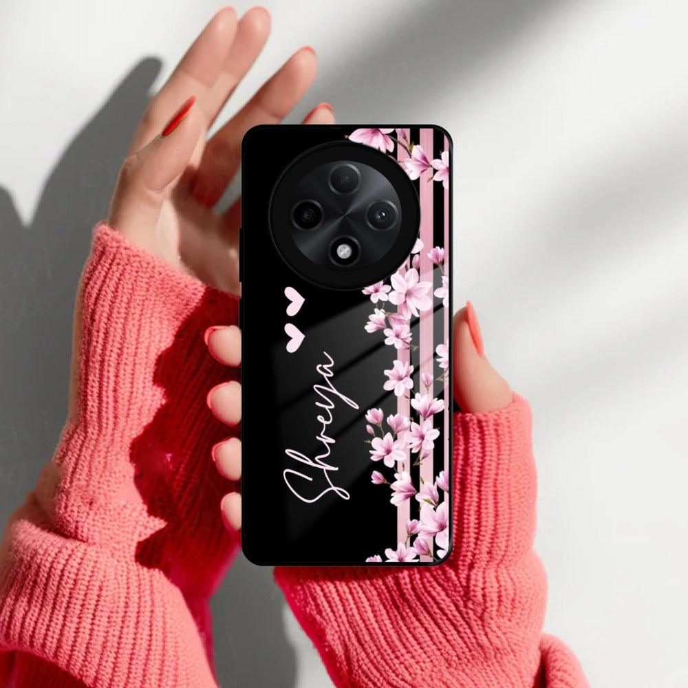 Pink Floral Customize Metal Case Cover For Oppo - ShopOnCliQ