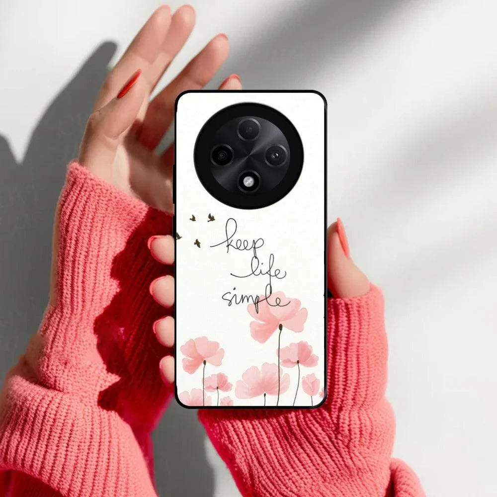 Keep Life Simple Glossy Metal Case Cover For Oppo - ShopOnCliQ