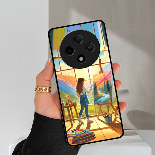 Canvas of Dreams Glass Case Cover For Oppo