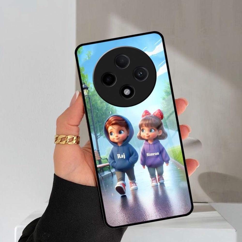Couple Glass Case Cover For Oppo - ShopOnCliQ