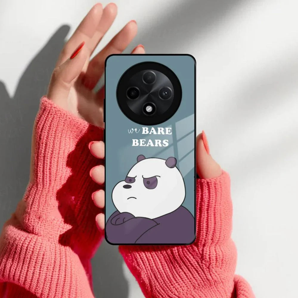 We Bare Bears Blue Glossy Metal Case Cover For Oppo - ShopOnCliQ