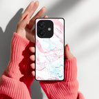 Fashion Marble Texture Glossy Metal Case Cover For Oppo - ShopOnCliQ