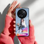 Girl With Flower Glossy Metal Case Cover For Oppo - ShopOnCliQ