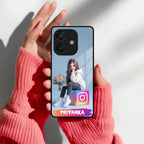 Girl With Flower Glossy Metal Case Cover For Oppo - ShopOnCliQ
