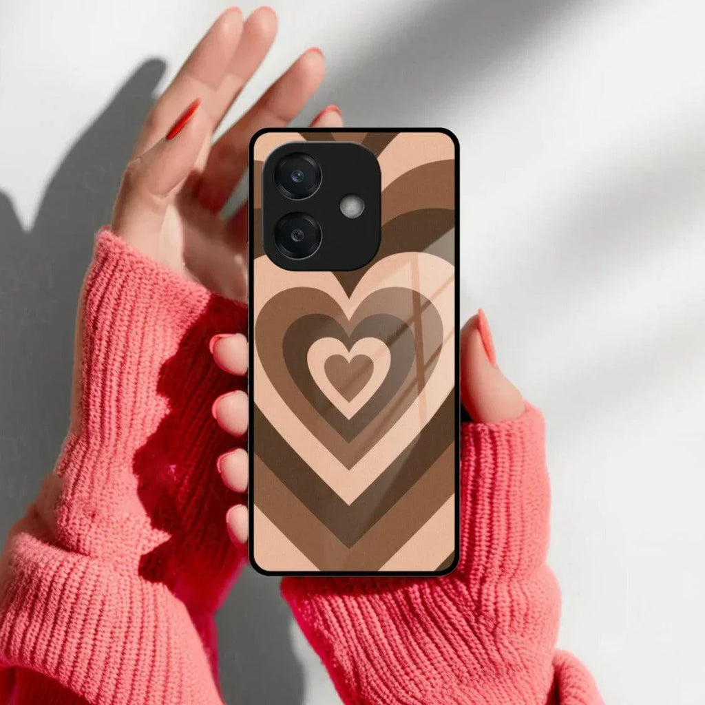 Latte Love Patter Glossy Metal Case Cover Coffee For Oppo - ShopOnCliQ