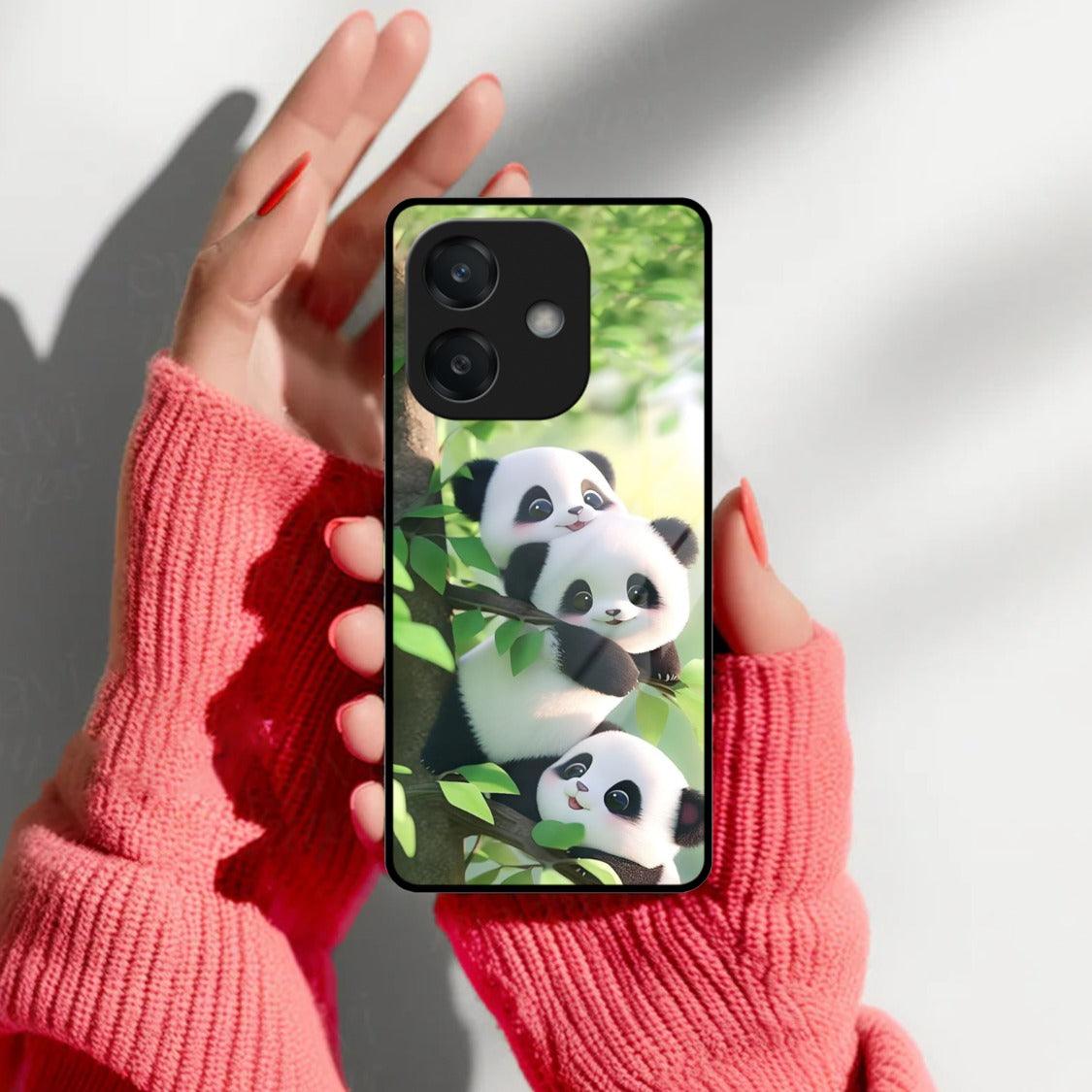 Panda Glossy Metal Case Cover For Oppo - ShopOnCliQ