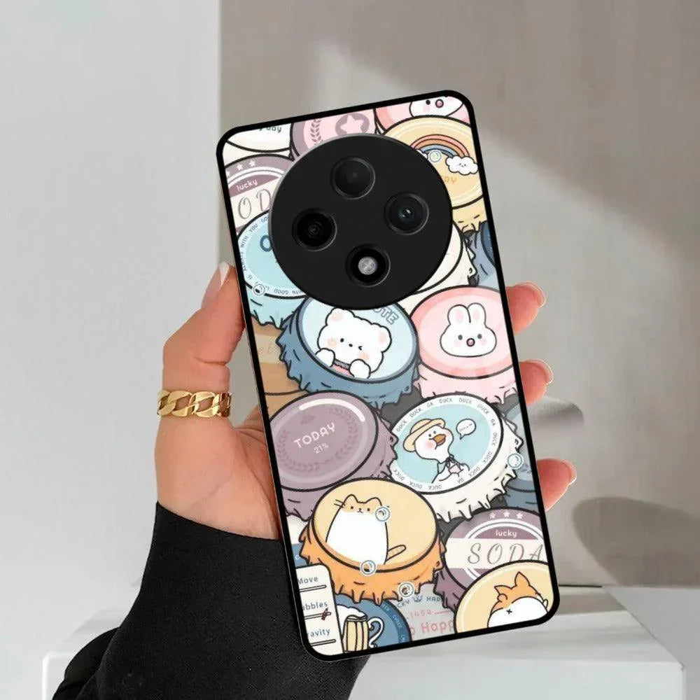 Bunny Buddies Glass Case Cover For Oppo - ShopOnCliQ