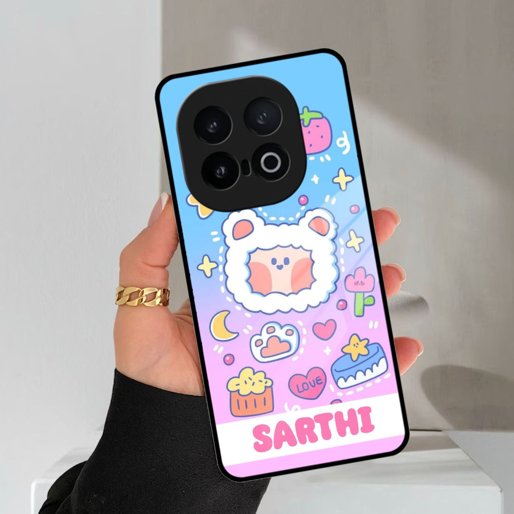 Sheep Glossy Metal Case Cover For Vivo