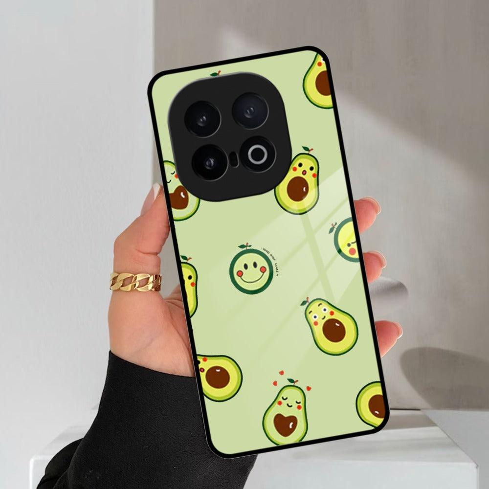 Cute Avocado Glossy Metal Case Cover For Vivo - ShopOnCliQ