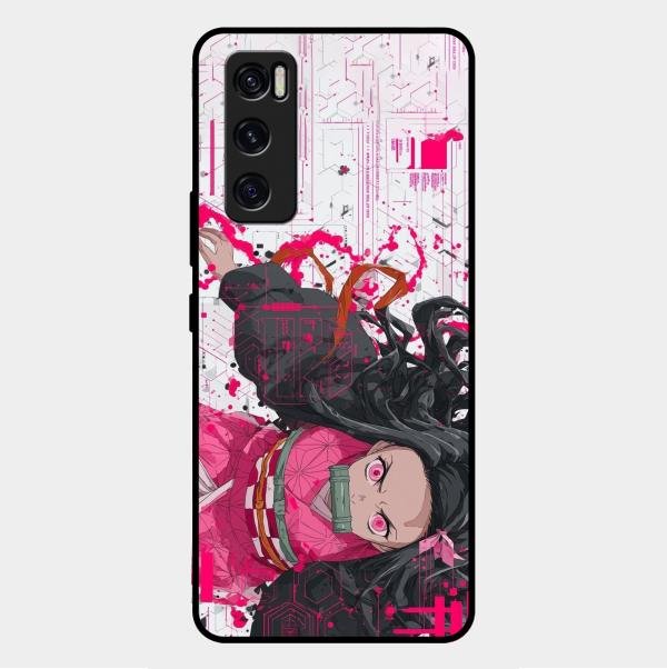 Kamado Queen Glass Case Cover For Vivo V20 Se