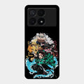 Kamado Spirit Glass Case Cover For Poco X6 Pro 5G