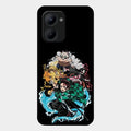 Kamado Spirit Glass Case Cover For Realme C33 2023