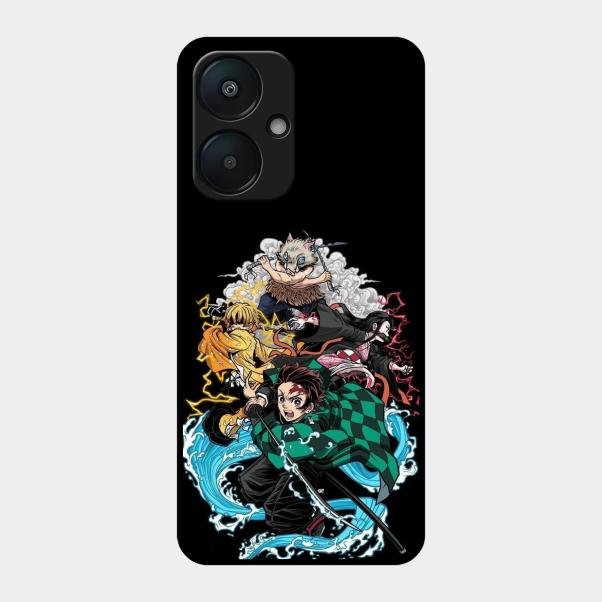 Kamado Spirit Glass Case Cover For Redmi 13C 5G