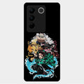 Kamado Spirit Glass Case Cover For Vivo V27 5G