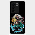 Kamado Spirit Glass Case Cover For Vivo V27 Pro 5G