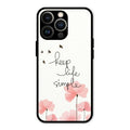 Keep Life Simple Glossy Metal Case Cover For iPhone 13 Pro Max