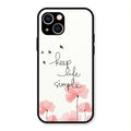 Keep Life Simple Glossy Metal Case Cover For iPhone 13