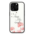 Keep Life Simple Glossy Metal Case Cover For iPhone 15 Pro Max