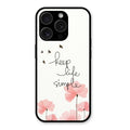Keep Life Simple Glossy Metal Case Cover For iPhone 15 Pro