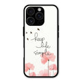 Keep Life Simple Glossy Metal Case Cover For iPhone 16 Pro