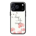 Keep Life Simple Glossy Metal Case Cover For iPhone 17 Pro Max