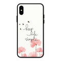 Keep Life Simple Glossy Metal Case Cover For iPhone XS