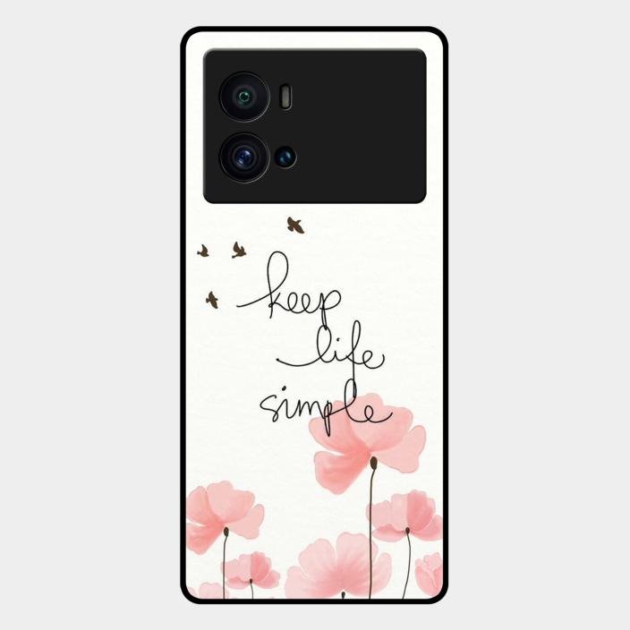 Keep Life Simple Glossy Metal Case Cover For Iqoo 9 Pro 5G