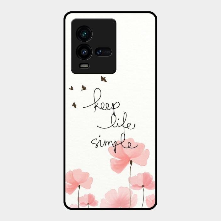 Keep Life Simple Glossy Metal Case Cover For Iqoo 9T 5G