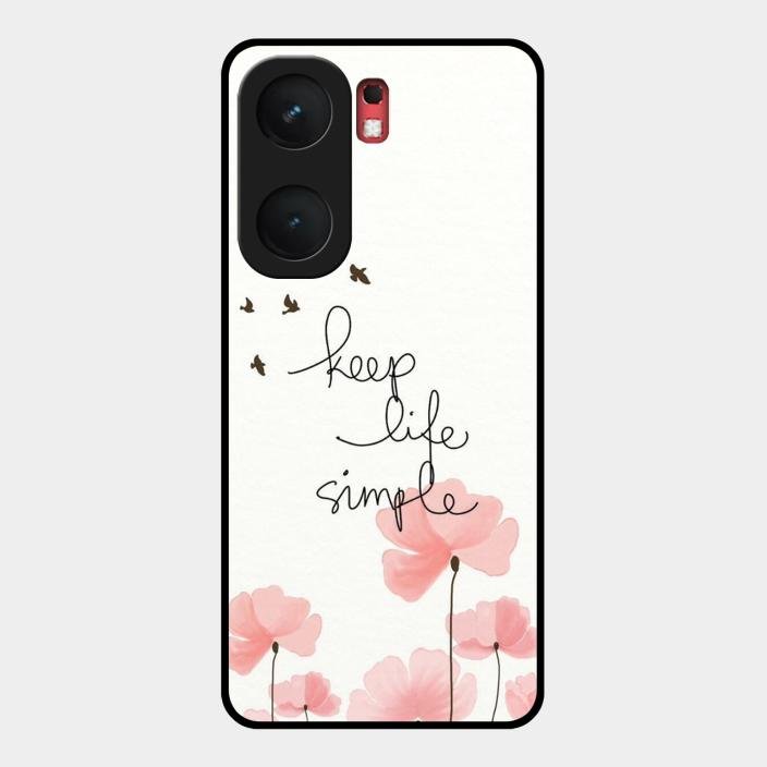 Keep Life Simple Glossy Metal Case Cover For Iqoo Neo 9 Pro 5G