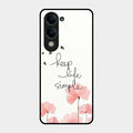 Keep Life Simple Glossy Metal Case Cover For Iqoo Z10 Lite