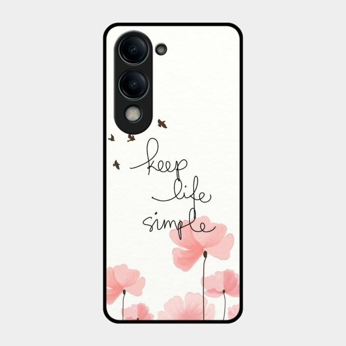 Keep Life Simple Glossy Metal Case Cover For Iqoo Z10 Lite