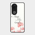 Keep Life Simple Glossy Metal Case Cover For Iqoo Z10R