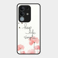 Keep Life Simple Glossy Metal Case Cover For iQOO Z10x 5G