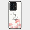 Keep Life Simple Glossy Metal Case Cover For Iqoo Z6 Pro 5G