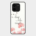 Keep Life Simple Glossy Metal Case Cover For Iqoo Z9X 5G