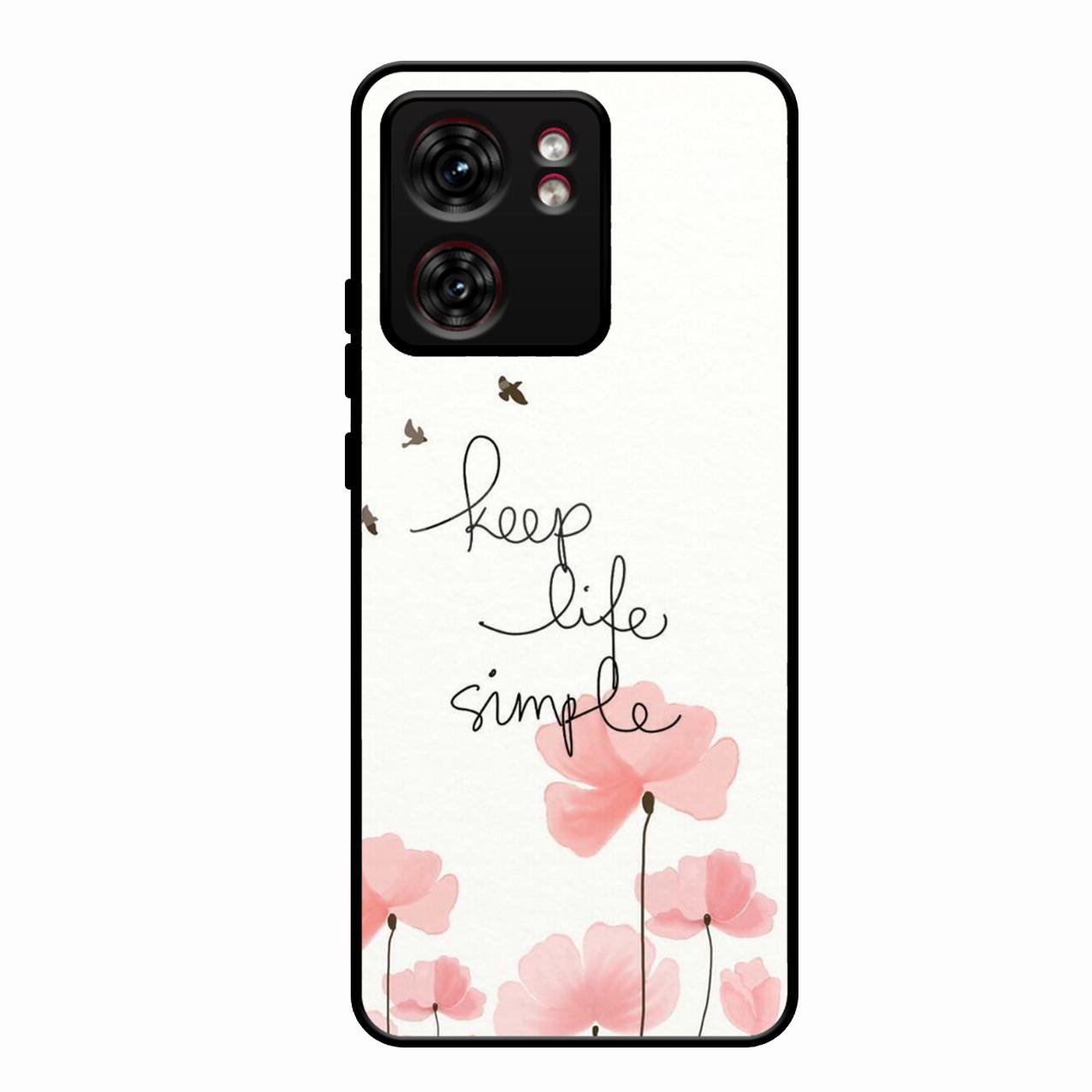 Keep Life Simple Glossy Metal Case Cover For Motorola Edge 40