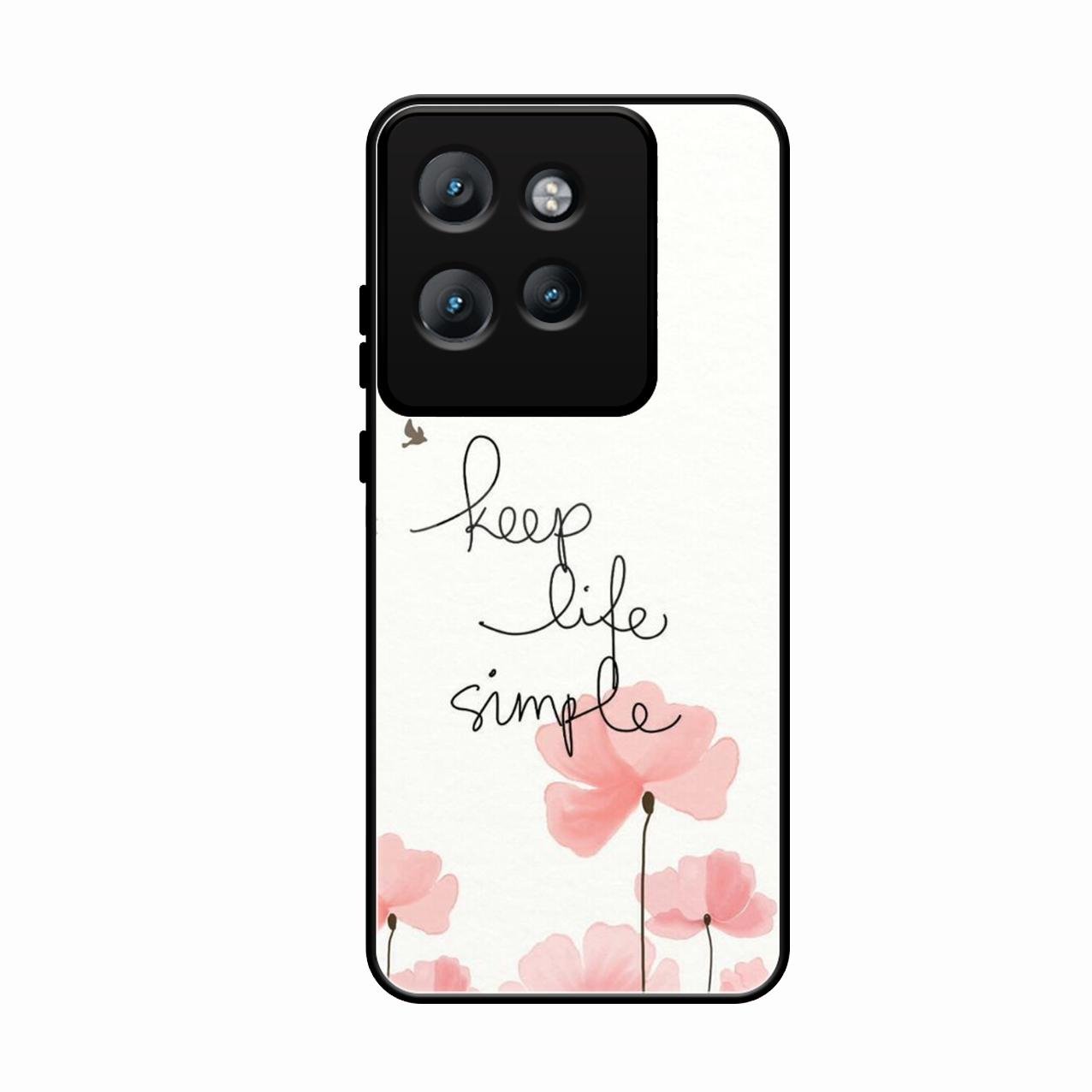 Keep Life Simple Glossy Metal Case Cover For Motorola Edge 50 Neo