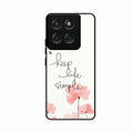 Keep Life Simple Glossy Metal Case Cover For Motorola Edge 60 5G