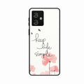 Keep Life Simple Glossy Metal Case Cover For Motorola G64 5G