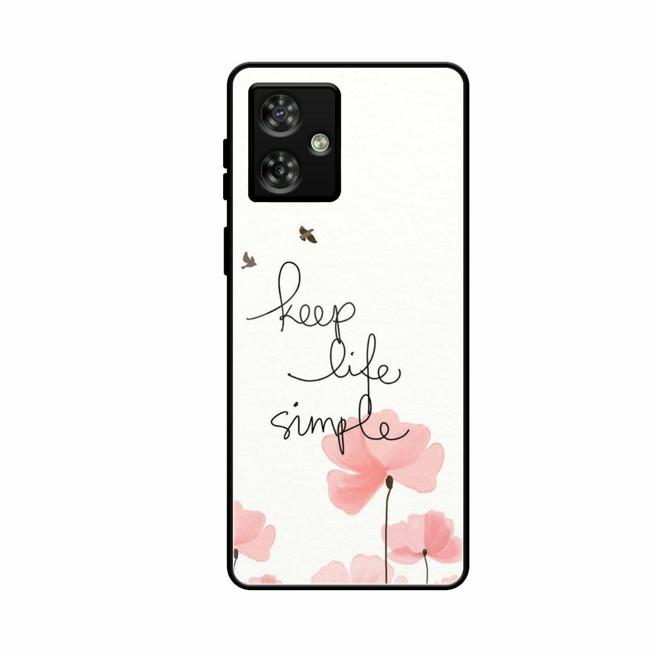 Keep Life Simple Glossy Metal Case Cover For Motorola G64 5G