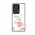 Keep Life Simple Glossy Metal Case Cover For Motorola G96 5G