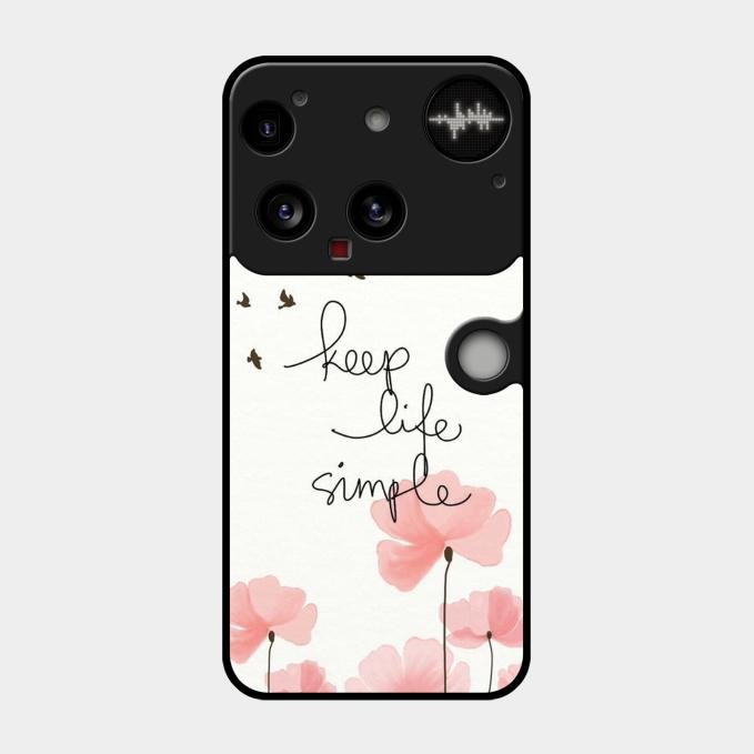Keep Life Simple Glossy Metal Case Cover For Nothing Phone 3 5G