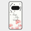 Keep Life Simple Glossy Metal Case Cover For Nothing Phone 3A 5G