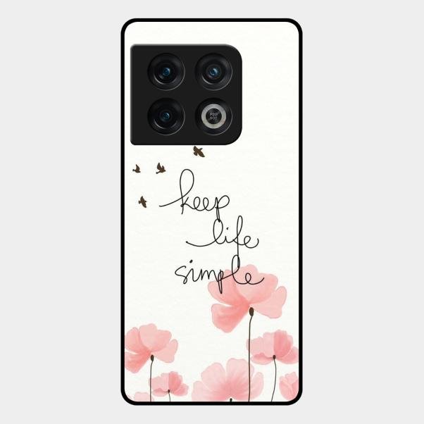 Keep Life Simple Glossy Metal Case Cover For Oneplus 10 Pro 5G